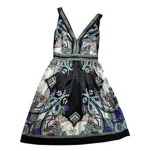 Vintage Ice Dress Size 8 A Line Satin Feel